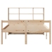Cama con estantería sin colchón madera maciza de pino 120x190cm
