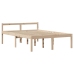 Cama con estantería sin colchón madera maciza de pino 120x190cm