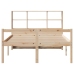 Cama con estantería sin colchón madera maciza de pino 140x200cm