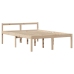 Cama con estantería sin colchón madera maciza de pino 140x200cm