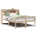 Cama con estantería sin colchón madera maciza de pino 140x190cm