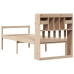 Cama con estantería sin colchón madera maciza de pino 100x200cm