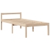 Cama con estantería sin colchón madera maciza de pino 100x200cm
