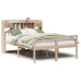 Cama con estantería sin colchón madera maciza de pino 140x200cm