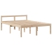 Cama con estantería sin colchón madera maciza de pino 140x200cm
