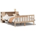 Cama con estantería sin colchón madera maciza de pino 120x190cm