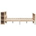Cama con estantería sin colchón madera maciza de pino 120x190cm