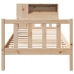 Cama con estantería sin colchón madera maciza de pino 90x190 cm
