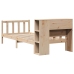 Cama con estantería sin colchón madera maciza de pino 90x190 cm