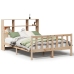 Cama con estantería sin colchón madera maciza de pino 120x190cm