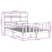 Cama con estantería sin colchón madera maciza de pino 120x190cm