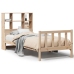 Cama con estantería sin colchón madera maciza de pino 100x200cm