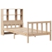 Cama con estantería sin colchón madera maciza de pino 100x200cm