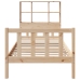 Cama con estantería sin colchón madera maciza de pino 100x200cm
