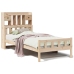 Cama con estantería sin colchón madera maciza de pino 90x190 cm