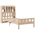 Cama con estantería sin colchón madera maciza de pino 90x190 cm