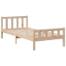 Cama con estantería sin colchón madera maciza de pino 90x190 cm