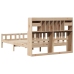 Cama con estantería sin colchón madera maciza de pino 160x200cm
