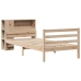 Cama con estantería sin colchón madera maciza de pino 75x190 cm