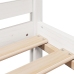 Cama con estantería sin colchón madera maciza blanco 90x200 cm
