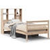 Cama con estantería sin colchón madera maciza de pino 90x200 cm