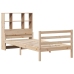 Cama con estantería sin colchón madera maciza de pino 90x200 cm