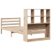 Cama con estantería sin colchón madera maciza de pino 90x200 cm