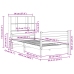Cama con estantería sin colchón madera maciza de pino 90x200 cm