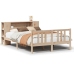Cama con estantería sin colchón madera maciza de pino 120x200cm