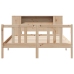 Cama con estantería sin colchón madera maciza de pino 120x200cm