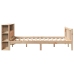 Cama con estantería sin colchón madera maciza de pino 120x200cm