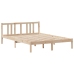 Cama con estantería sin colchón madera maciza de pino 120x200cm