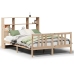 Cama con estantería sin colchón madera maciza de pino 120x200cm