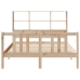Cama con estantería sin colchón madera maciza de pino 120x200cm