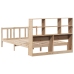 Cama con estantería sin colchón madera maciza de pino 120x200cm