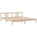 Cama con estantería sin colchón madera maciza de pino 180x200cm