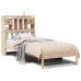 Cama con estantería sin colchón madera maciza de pino 75x190 cm