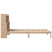Cama con estantería sin colchón madera maciza de pino 75x190 cm
