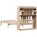 Cama con estantería sin colchón madera maciza de pino 75x190 cm