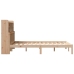 Cama con estantería sin colchón madera maciza de pino 135x190cm