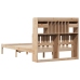 Cama con estantería sin colchón madera maciza de pino 135x190cm