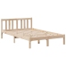 Cama con estantería sin colchón madera maciza de pino 135x190cm