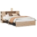 Cama con estantería sin colchón madera maciza de pino 150x200cm