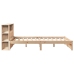 Cama con estantería sin colchón madera maciza de pino 150x200cm