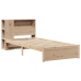 Cama con estantería sin colchón madera maciza de pino 90x190 cm