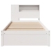 Cama con estantería sin colchón madera maciza de pino 90x190 cm