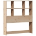 Cama con estantería sin colchón madera maciza de pino 90x190 cm