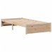 Cama con estantería sin colchón madera maciza de pino 90x190 cm