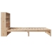 Cama con estantería sin colchón madera maciza de pino 90x200 cm