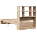 Cama con estantería sin colchón madera maciza de pino 90x200 cm